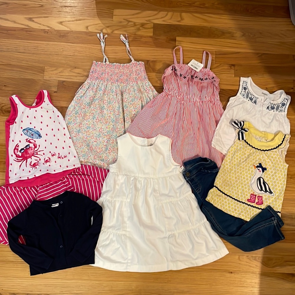 NWT/EUC 4T Spring/Summer Clothes Bundle- Gap, Gymboree, Petit Bateau, Carters!!